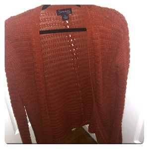 Burnt orange cardigan